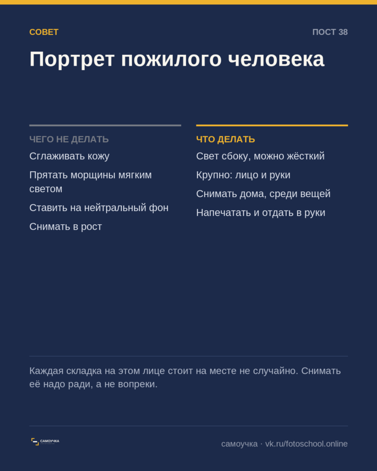 Портрет пожилого человека